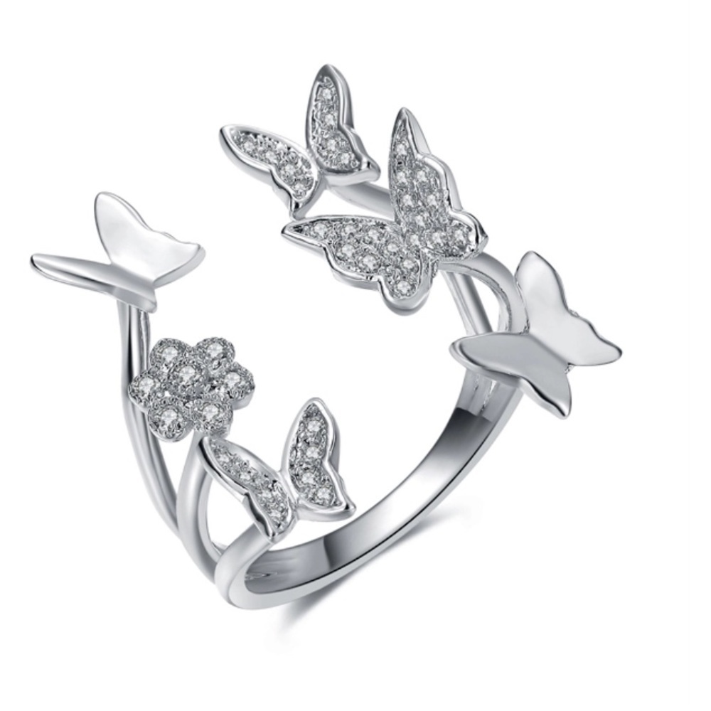 Flutter Of Butterflies Ring